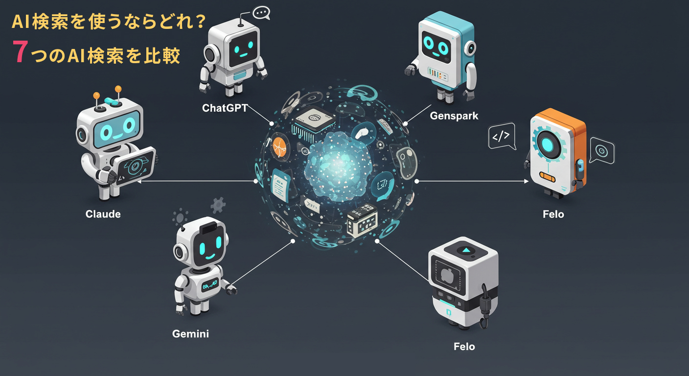 AI検索を使うならどれ？7つのAI検索を比較