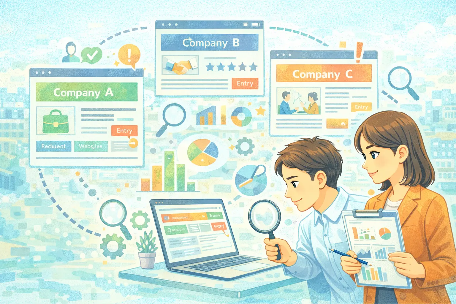 採用サイト制作で競合調査はどうする？見るべき項目と分析方法